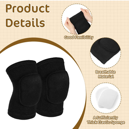 Breathable Knee Pads Elastic Knee Support Sleeves for Volleyball Dancing Yoga