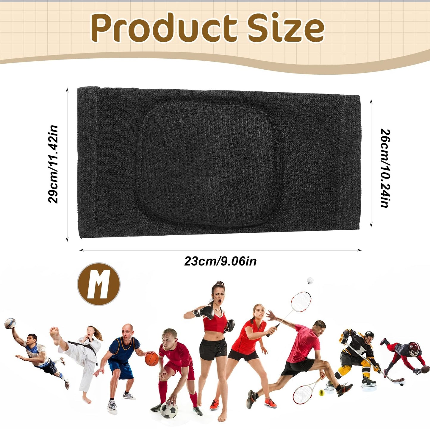 Breathable Knee Pads Elastic Knee Support Sleeves for Volleyball Dancing Yoga