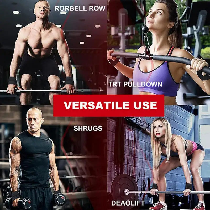 Weight Lifting Wrist Straps Figure-8 Shaped Gym Wrist Hand Straps Sports Wrist Guard 2Pcs Highly Elastic Workout Wrist