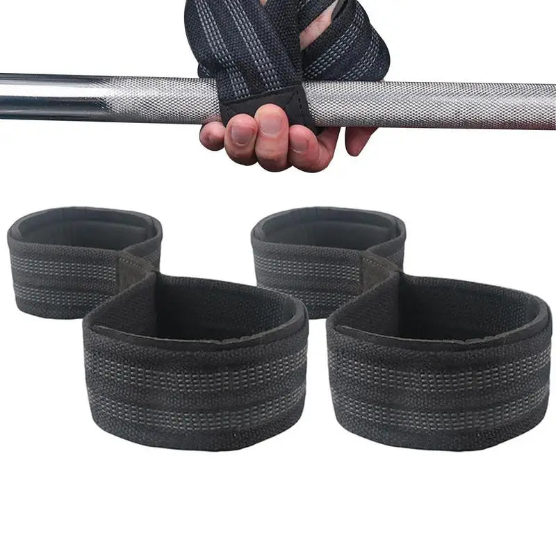 Weight Lifting Wrist Straps Figure-8 Shaped Gym Wrist Hand Straps Sports Wrist Guard 2Pcs Highly Elastic Workout Wrist