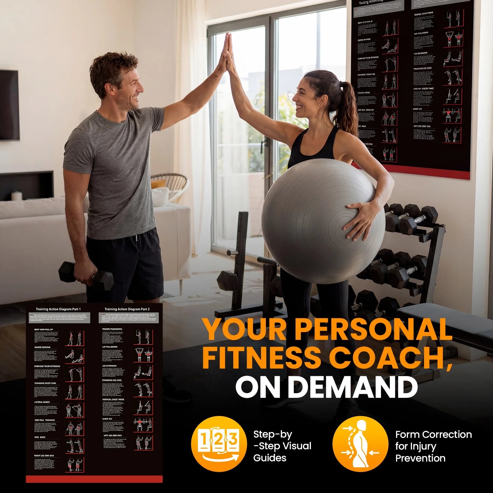 Multifunctional Home Gym System, Home Gym Station with 105LBS Weight Stack, All in One Workout Machine for Full Body Strength Training