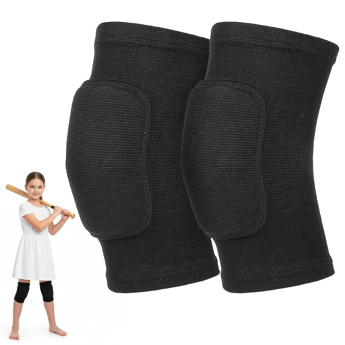 Breathable Knee Pads Elastic Knee Support Sleeves for Volleyball Dancing Yoga