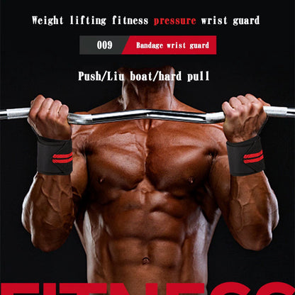 1PC Exercise Pressure Strap Elastic Wrist Wrist Pressure Weight Lifting Sports Wrist Bandage Wrap Wrist Guard against Sprain Men